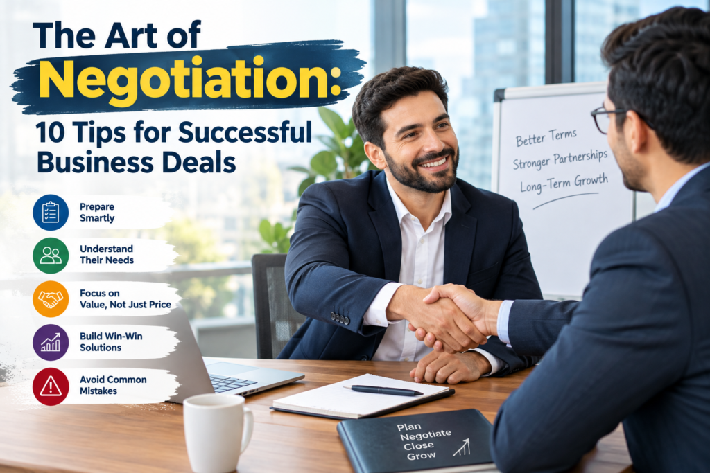 The Art of Negotiation: Tips for Successful Business Deals